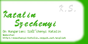 katalin szechenyi business card